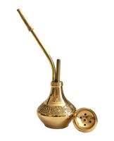 Adiba Home Decor Mini Chicha en Laiton Antique Givré Style Moderne Haute Qualité Écologique Logo Personnalisable 4+ Tuyaux Mariage