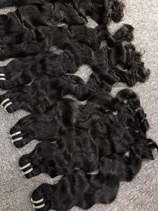 Venta al por mayor cómodo vietnamita Virgen Remy Extensiones de cabello Natural máquina recta doble trama Color negro cabello humano para - Product Image 4