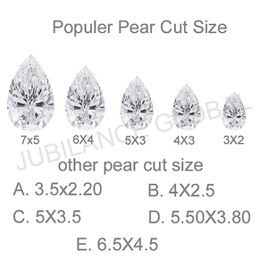 Diamant cultivé en laboratoire, certifié IGI 3.41 ct, taille poire blanche, clarté VS1, calibré en vrac pour la fabrication de bijoux - Product Image 3