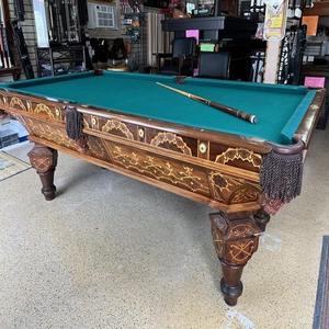 Tablero de billar de calidad premium para noches de juego en familia. En stock ahora. Entrega rápida para ensamblaje inmediato del mesa de billar. - Product Image 1