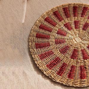 DHT HANDICRAFT VIETNAM Rotin Chargeur Maison Fleur Sous-verres Pad Jacinthe D'eau Salle À Manger À La Main Moderne Tissé Nappe Ensemble - Product Image 1