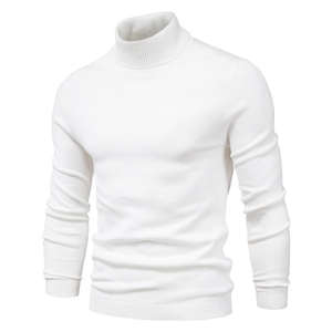 Men's Cozy Winter Pullover Soft Slim Fit Turtleneck <b>Sweater</b> Long Sleeves Breathable Anti-Shrink Casual Comfortable - Product Image 5