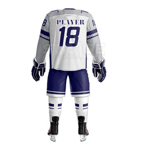 Uniforme de hockey sur glace sur mesure confortable, service OEM en stock, 100% polyester, logo personnalisé écologique - Product Image 5