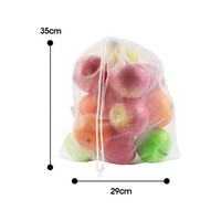 Sac filet portable en nylon écologique, tailles et compartiments personnalisables, lavable, recyclable, multi-usages, pour emballage promotionnel de cosmétiques