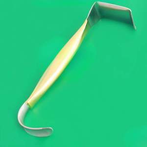 Instrument chirurgical orthopédique 9/12 pouces (24 cm) à double extrémité, rétracteur mammaire en acier inoxydable et lames en plastique, manuel, certifié CE - Product Image 6