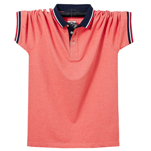 เสื้อยืดโปโลของผู้ชาย,เสื้อโปโลว่างเปล่าแขนสั้นผ้าฝ้ายสีพื้น - Product Image 3