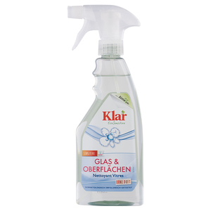 KLAR Brand Efficient Vegan Eco Sensitive Highly Concentrated Glass <b>Surfaces</b> <b>Cleaner</b> 500ml Fragrance Free Streak-Free Organic - Product Image 1