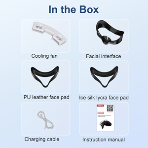 قناع تبريد نشط من STARTRC GAMES لجهاز ميتا كويست 3، واجهة وجه من الحرير الثلجي مع مروحة توربينية مدمجة للياقة البدنية بتقنية الواقع الافتراضي - Product Image 4