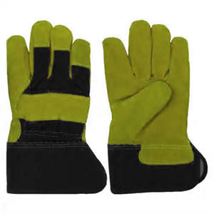 Guantes de seguridad de cuero de vaca de alta calidad Guantes de trabajo de alto rendimiento resistentes al calor Uso industrial - Product Image 5