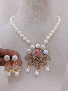 Collier léger antique artisanal Meenakari de qualité supérieure avec perle ornementation unique produit en vrac personnaliser la conception - Product Image 4