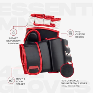 MMA & Boxing Gants intérieurs demi-doigts Conception rapide pour hommes et femmes, idéal pour l'entraînement Muay Thai et sac - Product Image 2