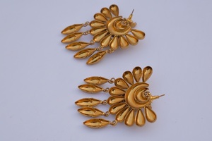 Pendiente de latón con acabado antiguo Natural de alta calidad, joyería informal, elegante, nuevo diseño, pendiente para mujeres y niñas - Product Image 3