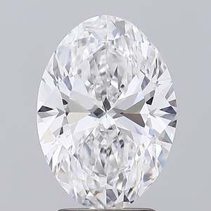 Diamantes grandes sintéticos creados en laboratorio con certificación IGI de 3,00 quilates VS1 Claridad Cvd Corte ovalado Diamante cultivado en laboratorio Diamantes de color blanco D - Product Image 2