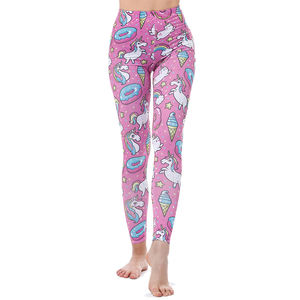 Gran oferta mallas de gimnasia elásticas de cintura alta para mujer Sexy moda rayas estampado gatos Fitness pantalones ropa caliente - Product Image 1