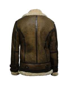 Blouson Bomber en Cuir Homme Haute Qualité Décontracté Hiver Respirant Coupe-Vent Service OEM Position Logo Avant XL Teint Uni - Product Image 2