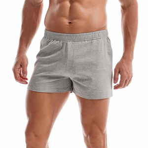 95% algodón 5% Spandex cintura elástica Trunks Custom Mens Shorts Casual Beachwear Board Shorts con bolsillos - Product Image 6