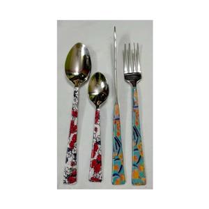 Cubiertos de lujo, fabricante indio, cuchara, tenedor, cuchillo, juego de cubiertos de acero inoxidable, cubiertos de plata personalizados para comer comidas - Product Image 1