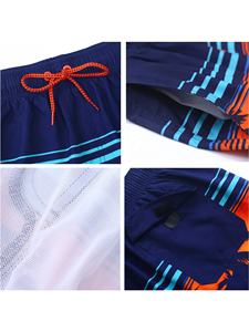 2025 nouvelle tendance d'été hommes 100% coton américain décontracté Shorts de bain 3D numérique imprimé Vintage chaud solide mi uni teint - Product Image 6