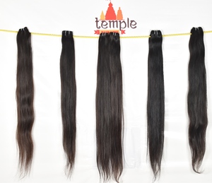 การต่อผมมนุษย์แบบสองชั้นทำจากเส้นด้ายเส้นด้ายเส้นด้ายหนาแบบธรรมชาติ - Product Image 5