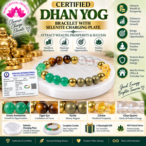 Pulsera de Cristal Natural y Placa de Carga de Selenita - Elige entre Amatista, Pirita, Citrino o Aventurina Verde - Product Image 3