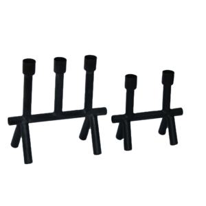 Bougeoir en métal de luxe fait à la main pour la décoration intérieure et la décoration de Noël Support de pilier élégant - Product Image 1