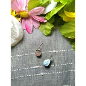 Boucles d'oreilles pendantes en argent sterling motif flèche et goutte d'eau, ornées de perles et de diamants, style Navajo Coquillage Rose, idéales pour mariages et soirées - Product Image 4