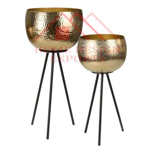 Jardinière intérieure moderne en or avec support pour la décoration intérieure pour la maison hôtels et restaurants 2025 dernière jardinière décorative avec support - Product Image 6