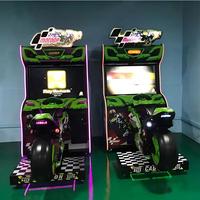 Simulateur de course automobile GP à monnayeur pour enfants de 8 ans et plus, machine d'arcade avec garantie d'un an pour les centres de jeux 110/220V