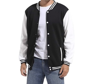 Chaqueta Varsity de Béisbol Personalizada al por Mayor con Logotipo Personalizado para Hombre, de Algodón, Nailon y Poliéster para Invierno y Trabajo al Aire Libre - Product Image 1