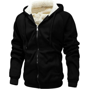 Custom Designed <b>Men's</b> Winter Hoodie with Embroidery Oversized and Comfortable in Solid Colors - Product Image 1