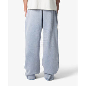Pantalon de survêtement baggy décontracté taille moyenne motif droit vêtements à la mode dernière conception pour hommes à prix de gros bon marché - Product Image 3