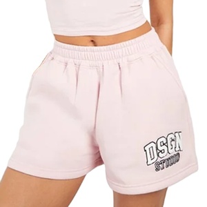 Verano Casual Precio al por mayor Logotipo personalizado Nueva moda Pantalones cortos de sudor Mujeres Algodón transpirable Gimnasio Pantalones cortos casuales de las mujeres - Product Image 1
