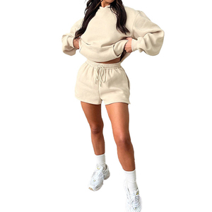 Ensemble deux pièces d'été pour femme, vêtements personnalisés avec logo, shorts et sweat à capuche, ensemble décontracté pour femme, ensembles pour femme 2026 - Product Image 5