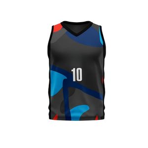 Camiseta de baloncesto de poliéster ligero antibacteriano sin mangas de diseño personalizado sublimación transpirable de secado rápido impresa para - Product Image 3