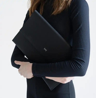 Nouvelle Housse pour Ordinateur Portable en Cuir Véritable Vintage Légère pour MacBook Pro 14.2/16.2, Sac à Main Professionnel Étanche, Étui Portable