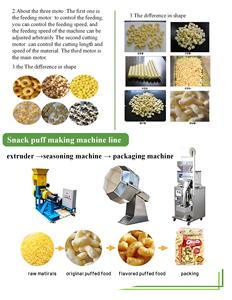 High Capacity Corn Rice Puffed Snack Extruder Machine Fully Automatic Snack Food Extrusion Making <b>Equipment</b> Stainless Steel Food - Product Image 4