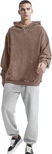 Sudaderas con capucha de lavado ácido informales para hombre, ropa de invierno, sudaderas con capucha de lavado ácido informales de Color sólido, ropa de moda, sudaderas con capucha de lavado ácido ajustadas para hombre - Product Image 2