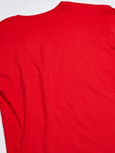 Camiseta blanca lisa para hombre, de corte regular, manga larga, cuello redondo, básica, informal. - Product Image 3