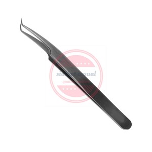 Pince à épiler extension de cils en acier inoxydable avec logo personnalisé - Product Image 4