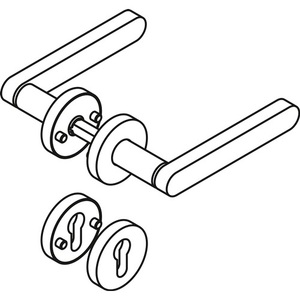 Hewi Rosette ชุด270XAH01.130สแตนเลสสตีล PZ DIN ซ้าย/ขวา d/d เสาผ้าม่านและอุปกรณ์เสริม - Product Image 3
