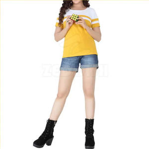 2025 T-shirt en coton respirant à la mode pour femmes, logo imprimé personnalisé, été «laissez-nous aller à la fête» - Product Image 6