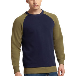 Tricot gaufré personnalisé à manches longues pour hommes, t-shirts épais à col rond, t-shirt ample en coton et polyester pour hommes - Product Image 5