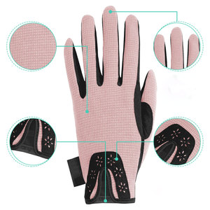 Gants d'équitation pour hommes, cuir de qualité supérieure, prix de gros, respirant, motif uni, antidérapant - Product Image 6