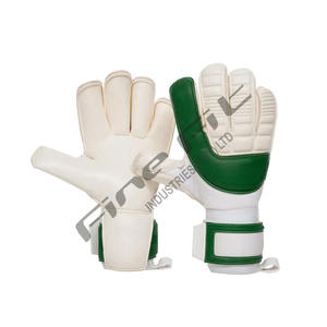 Nouveaux gants de gardien de but en cuir de haute qualité avec fermeture auto-agrippante antidérapante, design et couleurs personnalisables - Product Image 2