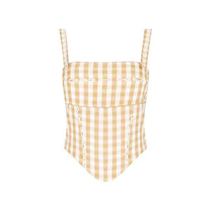 เสื้อครอปแขนกุดทรงสลิมฟิต คอวี ปักโลโก้ด้านหน้า สไตล์ลำลอง สำหรับออกกำลังกาย ผ้าถัก ปี 2025 ขายส่งแบบ OEM สำหรับผู้หญิง - Product Image 6