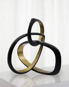 Grandes sculptures métalliques abstraites conçues pour les espaces de bureau contemporains et les idées de décoration intérieure de luxe - Product Image 1