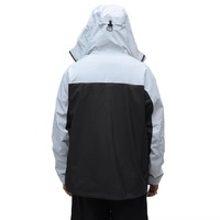Blouson Bomber Réversible Coupe-Vent Trois Couches en Polyester 100% Entièrement Thermosoudé Imperméable à Capuche – Vente en Gros