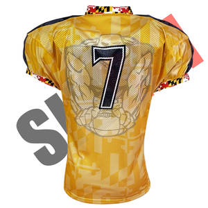 Camiseta de Fútbol Americano Sublimada con Logotipo Personalizado Premium Hecha en Fábrica SIBRIN, Camiseta de Fútbol de Malla con Nombre y Número - Product Image 3