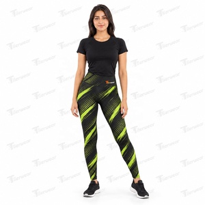 Women <b>Printed</b> <b>Leggings</b> Sublimation Activewear High Waist Yoga Fitness Gym Running Sports Pants Custom All Over Design OEM - Product Image 2