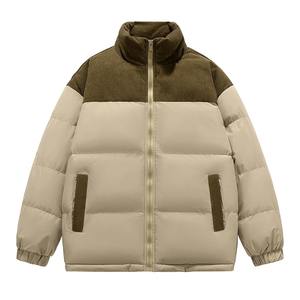 Autumn Winter <b>Turtleneck</b> Men's Clothing Zipper Pockets <b>Long</b> <b>Sleeve</b> Coats Fashion Contrast Color Jackets Trendy <b>Tops</b> - Product Image 5